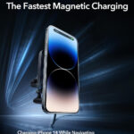 ESR - [3pcs Bundle] Premium Wireless Car Charging Set HaloLock (BK918) - MagSafe CryoBoost for Air Vent, 36W - Frosted Onyx – Image 2