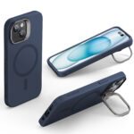 ESR - Cloud Soft HaloLock Kickstand - iPhone 15 Plus - Dark Blue – Image 2