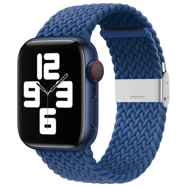 Techsuit - Watchband (W032) - Apple Watch 1/2/3/4/5/6/7/8/9/10/SE/SE 2 (38/40/41/42mm) - Atlantic Blue