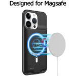 Techsuit - Power Pro MagSafe Battery Case - iPhone 15 Pro - 7000mAh - Black – Image 3