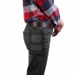 Techsuit - Outdoor Phone Waist Bag (TWB1) - Multifunctional, Bike, Wearable, Belt Hanging, XXL, 17.5x10x2.5cm, 6.8 inch - Black – Image 3