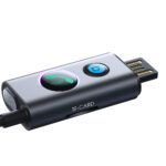 JoyRoom - Wireless Receiver Car-B Series (JR-CB7) - Bluetooth 5.3, Jack 3.5mm, USB, TF Card, 1m - Dark Gray – Image 4