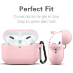 Techsuit - Silicone Case - for AirPods Pro 1 / 2, Smooth Ultrathin Material - Pink – Image 2