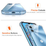 Techsuit - Shockproof Clear Silicone - Motorola Moto E22 / Moto E22i - Clear – Image 5
