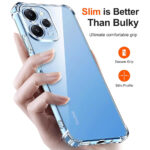 Techsuit - Shockproof Clear Silicone - Xiaomi Redmi 12 4G / 12 5G - Clear – Image 2