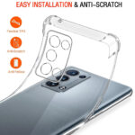 Techsuit - Shockproof Clear Silicone - Oppo Reno6 Pro 5G (Snapdragon) - Clear – Image 2