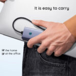 Baseus - Docking Station UltraJoy (B00052805813-00) - Type-C to HDMI, 2x USB, Type-C, RJ45, SD, TF - Space Grey – Image 5