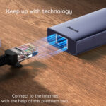 Baseus - Docking Station UltraJoy (B00052805813-00) - Type-C to HDMI, 2x USB, Type-C, RJ45, SD, TF - Space Grey – Image 6