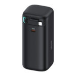 Usams - Power Bank XMF Series (US-CD217) - GaN Fast Charging USB-C PD45W with Retractable Lightning Cable, 80cm - Black