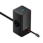 Baseus - Extension Cord PowerCombo (PSLR000301) - USB, 2xType-C, Shuko, 65W - Black – Image 4