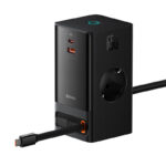 Baseus - Extension Cord PowerCombo (PSLR000301) - USB, 2xType-C, Shuko, 65W - Black – Image 3