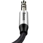 Baseus - Audio Cable (CAM30-CS1) - Jack to Jack, 1.5m - Black – Image 4