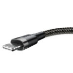 Baseus - Data Cable Cafule (CALKLF-AG1) - USB to Lightning, 2.4A, 480Mbps, 50cm - Grey – Image 4