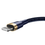 Baseus - Data Cable Cafule (CALKLF-CV3) - USB to Lightning, QC3.0, 1.5A, 2m - Blue / Gold – Image 3