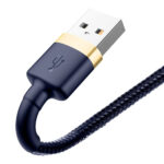 Baseus - Data Cable Cafule (CALKLF-CV3) - USB to Lightning, QC3.0, 1.5A, 2m - Blue / Gold – Image 5