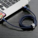 Baseus - Data Cable Cafule (CALKLF-CV3) - USB to Lightning, QC3.0, 1.5A, 2m - Blue / Gold – Image 6