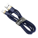 Baseus - Data Cable Cafule (CALKLF-CV3) - USB to Lightning, QC3.0, 1.5A, 2m - Blue / Gold – Image 4