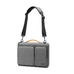 Tomtoc - Defender Laptop Briefcase (A42E1G3) - with Shoulder Strap and Small Card Pocket, 15.6" - Gray – Image 4