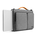 Tomtoc - Defender Laptop Briefcase (A42E1G3) - with Shoulder Strap and Small Card Pocket, 15.6" - Gray – Image 2