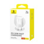 Baseus - Wall Charger (P10162503213-00) - GaN5S, Type-C, 20W - White – Image 7