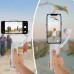 Techsuit - Phone Gimbal (M1) - Stabilizer Tripod, with Inception Mode, Face Tracking, Focus, Remote Control, Foldable - Gray – Image 2