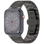 Techsuit - Watchband 32mm (W052) - Apple Watch 1/2/3/4/5/6/7/8/9/10/SE/SE 2 (38/40/41/42mm) - Black – Image 2