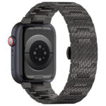 Techsuit - Watchband 32mm (W052) - Apple Watch 1/2/3/4/5/6/7/8/9/10/SE/SE 2 (38/40/41/42mm) - Black – Image 3