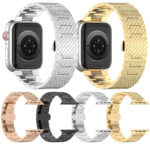 Techsuit - Watchband 32mm (W052) - Apple Watch 1/2/3/4/5/6/7/8/9/10/SE/SE 2 (38/40/41/42mm) - Black – Image 6