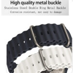 Techsuit - Watchband (W038) - Apple Watch 1/2/3/4/5/6/7/8/9/10/SE/SE 2/Ultra/Ultra 2 (42/44/45/46/49mm) - Army Green – Image 3