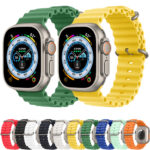 Techsuit - Watchband (W038) - Apple Watch 1/2/3/4/5/6/7/8/9/10/SE/SE 2/Ultra/Ultra 2 (42/44/45/46/49mm) - Army Green – Image 5
