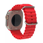 Techsuit - Watchband (W038) - Apple Watch 1/2/3/4/5/6/7/8/9/10/SE/SE 2/Ultra/Ultra 2 (42/44/45/46/49mm) - Wine Red – Image 3