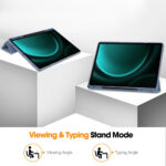 Techsuit - Flex Trifold (with Pencil Holder) - Samsung Galaxy Tab S9 FE Plus / S10 FE Plus - Purple – Image 3