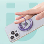 Techsuit - MagSafe Phone Ring (MPR2) - Round Shape, Aluminium Alloy - Purple – Image 7