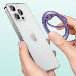 Techsuit - MagSafe Phone Ring (MPR2) - Round Shape, Aluminium Alloy - Purple – Image 3