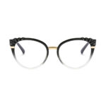 Techsuit - Anti-Blue Light Glasses Reflex Metal (F5020-BK) - Cat Eye - Clear Black – Image 2