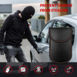 Techsuit - RFID Anti-Theft (AF3) - with AirTag Holder, Carbon Fiber, EMF Blocker, 19.5 x 9cm - Black – Image 6