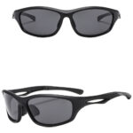 Techsuit - Bike Glasses (9309) - for Cycling and Sport Outdoor Activities, Polarized, PC Frame, Unisex - Black / Gray – Image 3